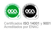 Certificados de gestión y calidad acreditado por ENAC - ISO 9001 - ISO 14001